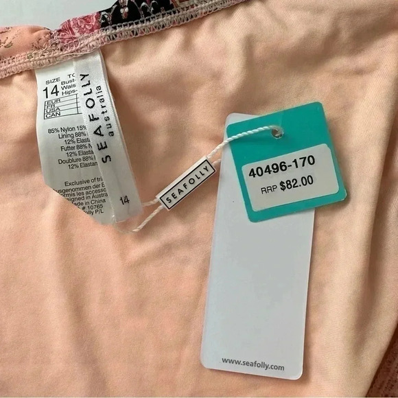 Seafolly Bikini Bottoms Size 10 - Picture 2 of 7
